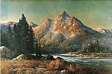 Robert Wood Evening in the Tetons painting